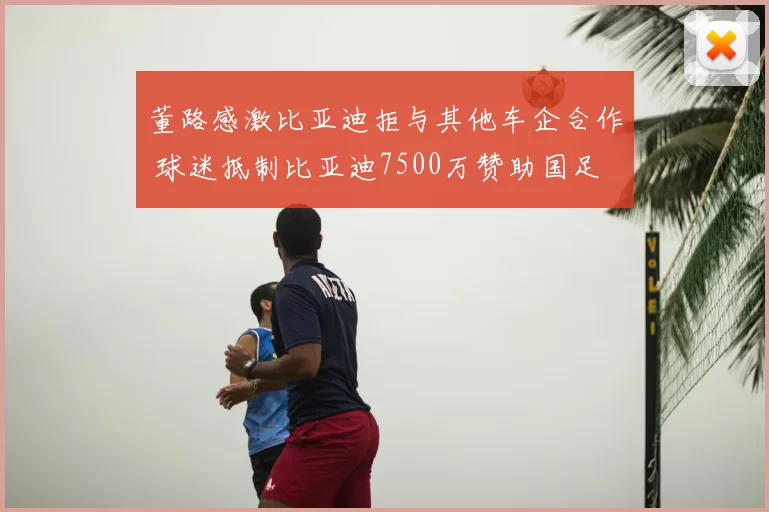 董路感激比亚迪拒与其他车企合作 球迷抵制比亚迪7500万赞助国足