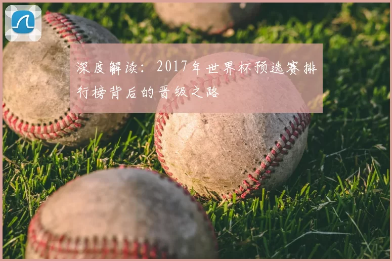 深度解读：2017年世界杯预选赛排行榜背后的晋级之路